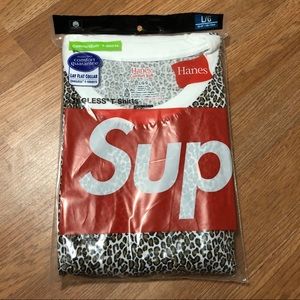 Supreme x Hanes - Leopard Tees - 2 Pack